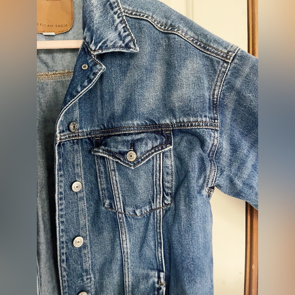 Distressed Denim Jacket - Picture 2 of 9